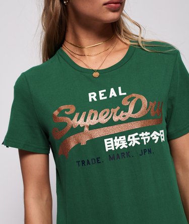 Camiseta Vintage con logo tricolor Image 3