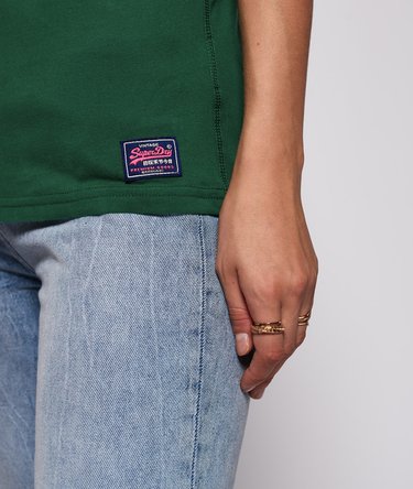 Camiseta Vintage con logo tricolor Image 4