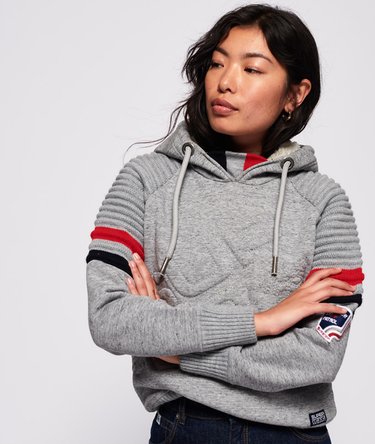 Winter Sports Diagonal Hoodie Image 2