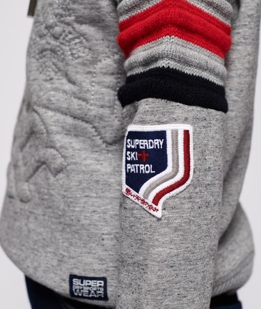 Winter Sports Diagonal Hoodie Image 3