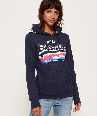 Vintage Logo Rainbow Shadow Hoodie Image 1