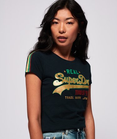 Vintage Logo Regal Sleeve Stripe T-Shirt Image 2