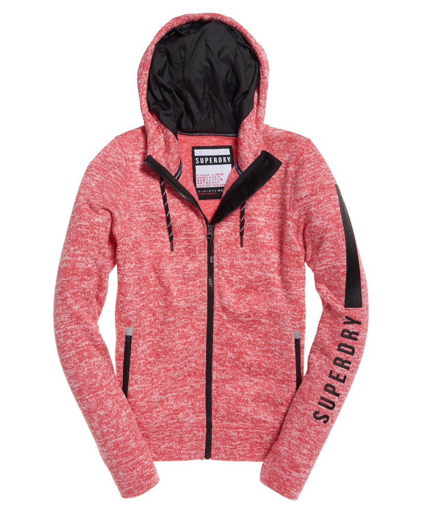 womens Storm Heritage Zip Hoodie in RASPBERRY | Superdry UK