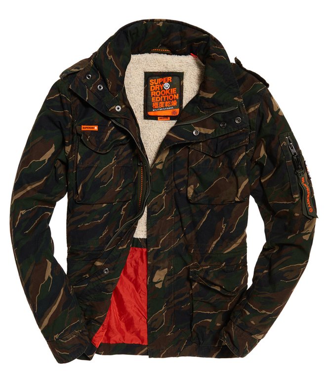 Superdry Rookie Veste Superdry Camouflage Veste à Poches Classic