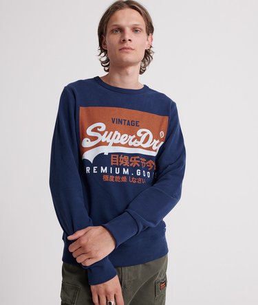 Organic Cotton Vintage Logo Crew Sweatshirt Image 1