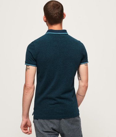 Contrast Tipped Slim Fit Polo Shirt Image 4