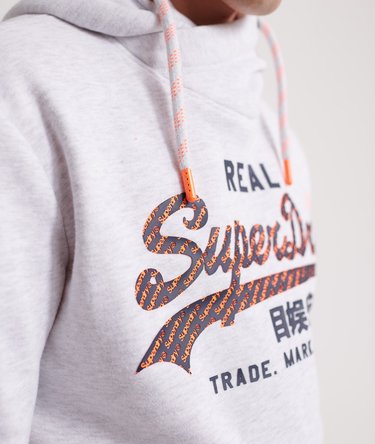 Bluza z kapturem Vintage Logo z neonowymi wykończeniami Image 3