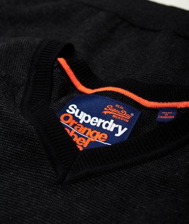 Orange Label Cotton Vee Neck Jumper Image 6