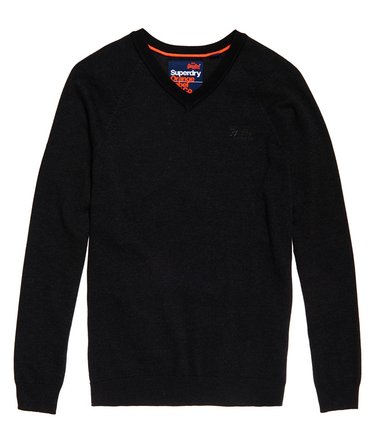 Orange Label Cotton Vee Neck Jumper Image 2