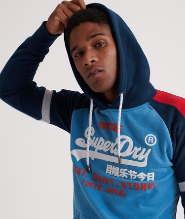 Vintage Logo Sweat Shirt Store Colourblock Hoodie Image 4