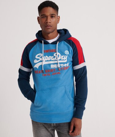 Vintage Logo Sweat Shirt Store Colourblock Hoodie Image 1