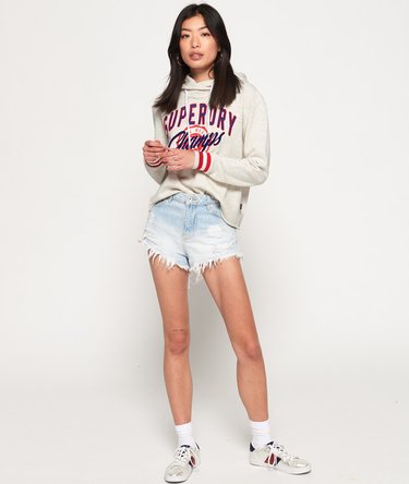 Real Champs Kurzhoodie im College-Stil Image 2
