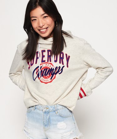 Real Champs Kurzhoodie im College-Stil Image 1
