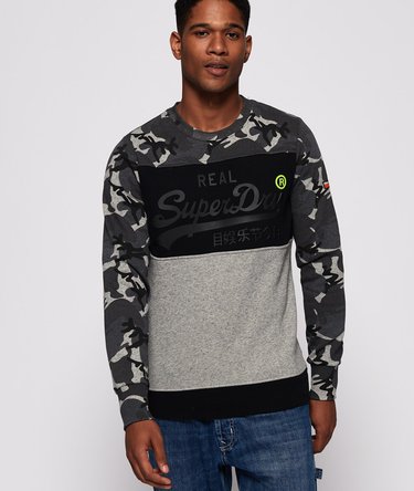 Vintage Logo Sweatshirt mit Tarnmuster Image 1