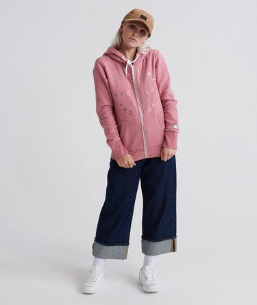 NYC Studio Foil Zip Hoodie Image 2
