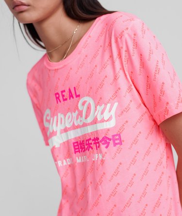 Vintage Logo Tonal All Over Print T-Shirt Image 5
