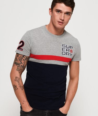 Cut & Sew 08 Kurzarm-T-Shirt mit Applikation Image 1