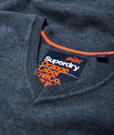 Orange Label katoenen trui met V-hals Image 6