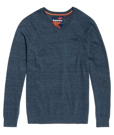 Orange Label katoenen trui met V-hals Image 2