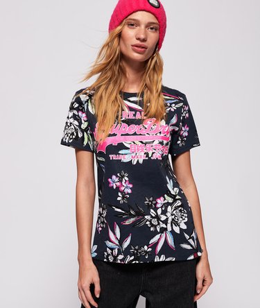 Vintage Logo Tropical All Over Print T-Shirt Image 1