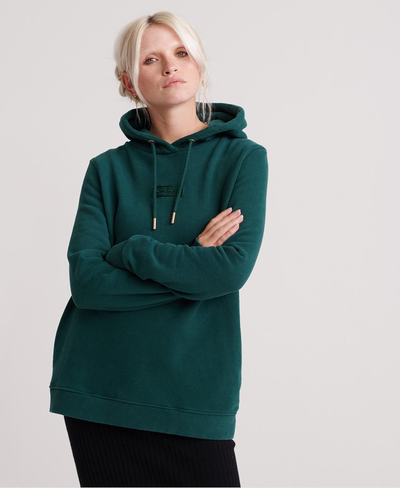 womens Raven Hoodie in GREEN | Superdry UK