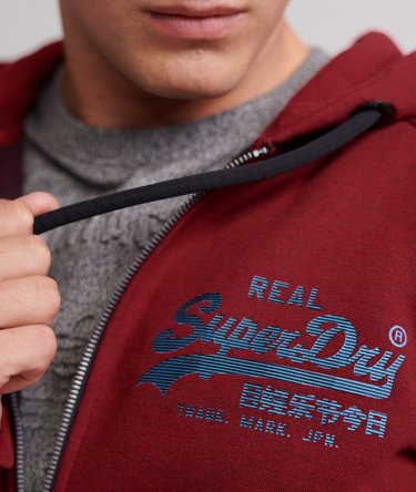 Vintage Logo Monochrome Zip hoodie Image 5