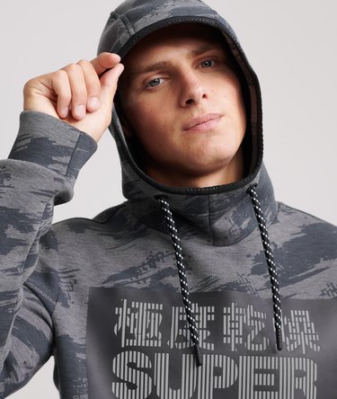 Gym Tech Stretch Graphic Overhead Hoodie Image 4