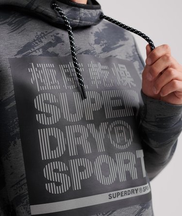 Gym Tech Stretch Graphic Overhead Hoodie Image 6