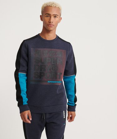 Gym Tech Colour Block Crew Sweatshirt Image 1