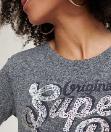 T-shirt &agrave; fausses paillettes Original Image 5