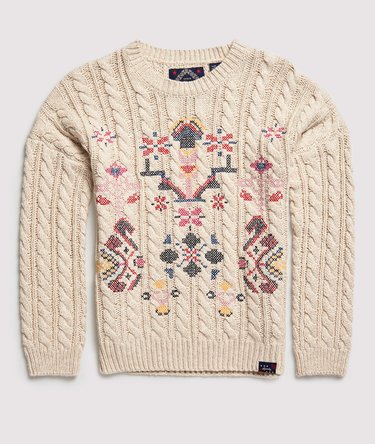 Rodeo Cross Stitch Knit Jumper Image 2