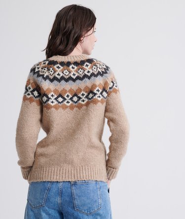 Savannah Yoke Jacquard Knitted Jumper Image 4