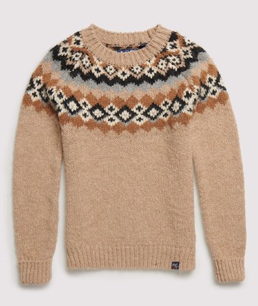 Savannah Yoke Jacquard Knitted Jumper Image 2