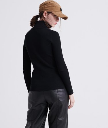 Ophelia Ribbed High Neck Knit Jumper Image 4