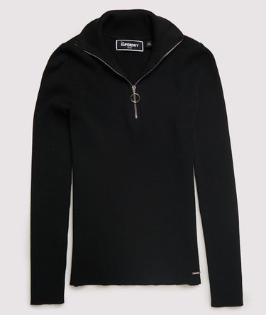 Ophelia Ribbed High Neck Knit Jumper Image 2