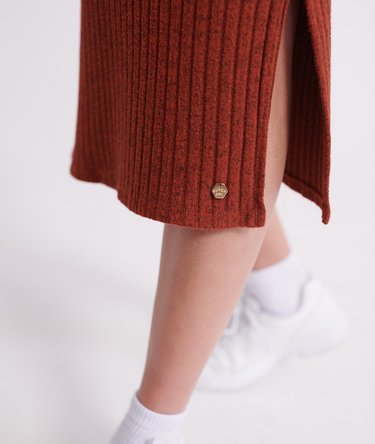 Rib Midi Skirt Image 5