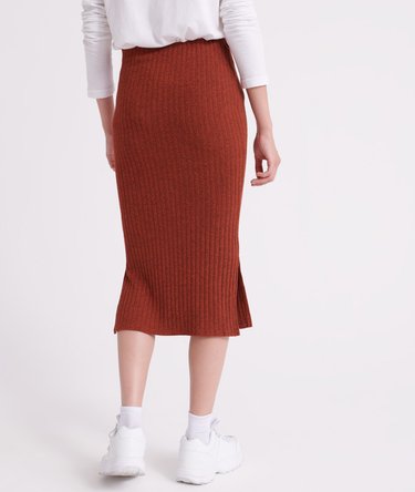 Rib Midi Skirt Image 4