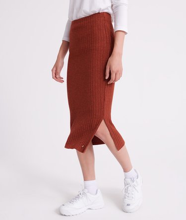 Rib Midi Skirt Image 1