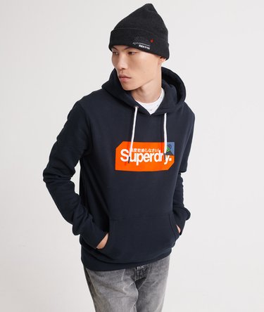 Sudadera con capucha y etiqueta con el logo Core Image 1