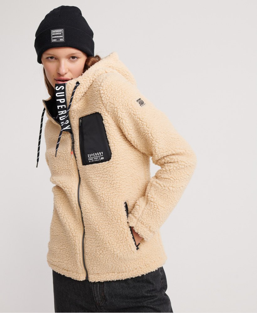 womens Storm Urban Zip Hoodie in Oat Bran | Superdry CA-EN