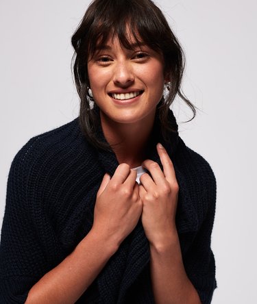 Della Rib Cape Knit Image 2