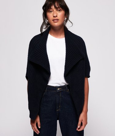 Della Rib Cape Knit Image 1