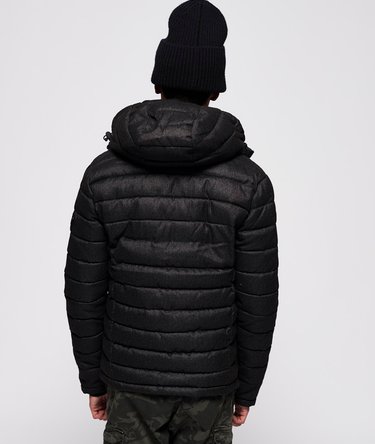 Fuji Tweed-Jacke mit Kapuze und Doppelreißverschluss Image 2