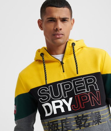 Crafted Print Half Zip Hoodie Image 4
