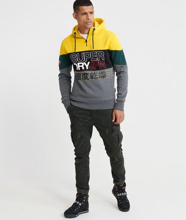 Crafted Print Half Zip Hoodie Image 2