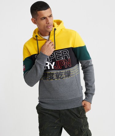 Crafted Print Half Zip Hoodie Image 1