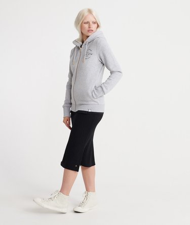 Applique zip Hoodie Image 2