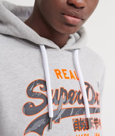 Vintage Logo Panel Camo Hoodie Image 5