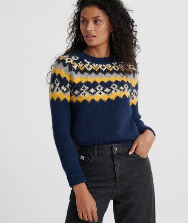 Savannah Yoke Jacquard-strikkegenser Image 1