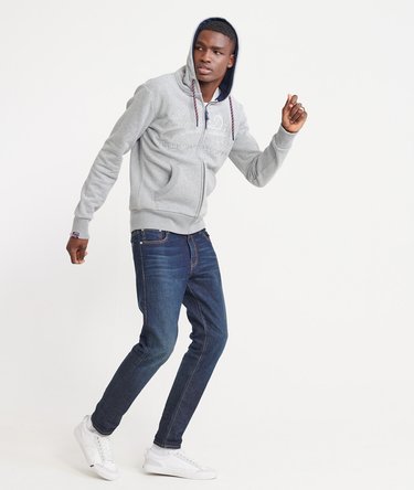 Downhill Racer Applique Zip Hoodie Image 5